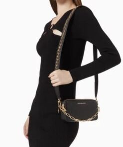 Michael Kors Jet Set Small Leather Crossbody – Evening/Party Shoulder Bag - New - Image 4