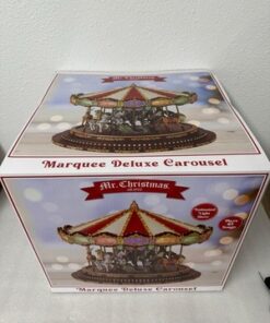 Mr. Christmas Marquee Deluxe Carousel Animated Musical LED Decoration 15” - Image 9