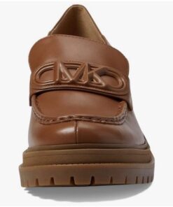 Alternative view of Michael Kors Rocco Heeled Loafer Women’s Shoes Luggage Brown Size 8.5M - Leather