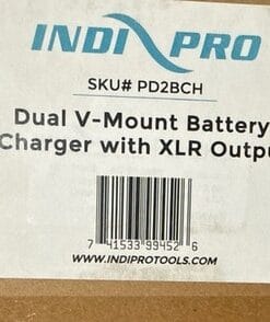 Indipro Tools Dual V-Mount Battery Charger with XLR Output – SKU PD2BCH - Image 3