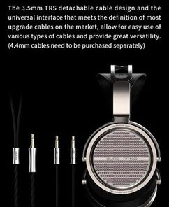 Aune AR5000 Full-Size Open-Back Headphones — Champagne Gold - Image 8