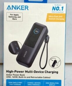 Anker 25000mAh Power Bank 165W A1695H11 Built-In Retractable USB-C Cables. - Image 7