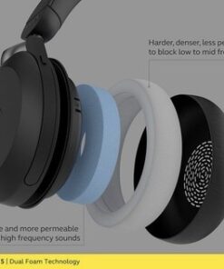 Jabra Evolve2 75 Wireless Headset Link380a UC Stereo ANC Black, Never Used - Image 9