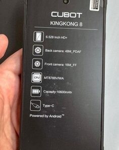 CUBOT Kingkong 8 Telefono Indistruttibile Android 13-10600mAh /12GB+256GB Rugged - Image 9