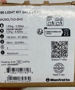 Manfrotto 290 Light Aluminum Tripod w/ Ball Head MK290LTA3-BH3 Open Box - Image 5