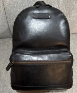 Bosca Dolce Crosby Backpack Black Italian Leather Laptop Bag Travel Work - Image 5
