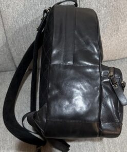 Bosca Dolce Crosby Backpack Black Italian Leather Laptop Bag Travel Work - Image 6
