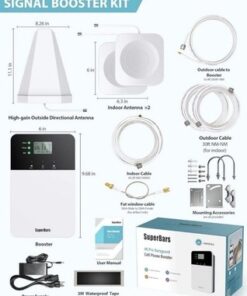 SuperBars 65dB 5G 4G LTE Cell Phone Signal Booster Kit - 6000sqft FCC Approved - Image 4