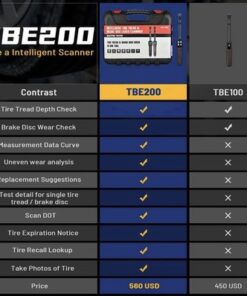 Autel MaxiTPMS TBE200E Laser Tire Tread Depth & Brake Disc Wear Tester Examiner - Image 10