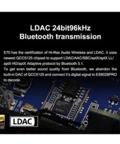 Topping E70 Hi-Res DAC ES9028PRO Bluetooth 5.1 LDAC USB/XLR/RCA Audio Decoder. - Image 11