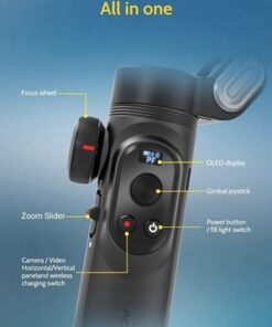 Black AOCHUAN Smart X Pro 3-Axis Phone Gimbal Stabilizer for iPhone Smartphones - Image 6