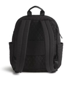 Vera Bradley Women's Bancroft Backpack-Premium Cotton Bookbag Black One Size - Image 6