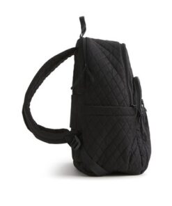 Vera Bradley Women's Bancroft Backpack-Premium Cotton Bookbag Black One Size - Image 8