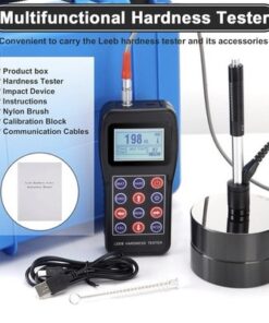 Portable Leeb Hardness Tester 7-in-1 Metal Hardness Meter with Calibration Block - Image 9