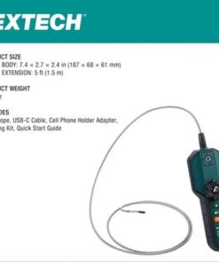 Extech BR450W-A2: Wireless 1280x720 HD Videoscope with 2-way Articulation and - Image 7