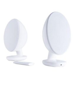 KEF EGG Versatile Desktop Speaker System - Gloss White (Pair)