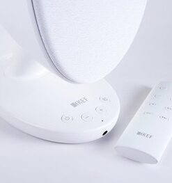 Alternative view of KEF EGG Versatile Desktop Speaker System - Gloss White (Pair)