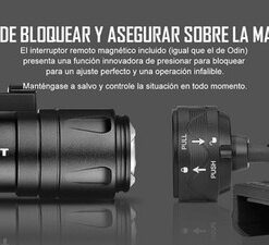 Olight Odin Mini Desert Tan Rechargeable M-LOK Rail Mounted Light 1250 Lum, 240M - Image 8