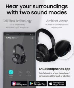 AKG N700NC M2 - Wireless Noise Cancelling Headphones w/ Mic - Bluetooth & Wired - Image 6