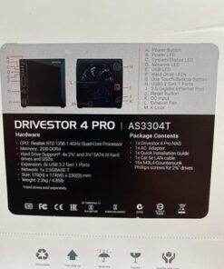 ASUSTOR Drivestor 4 Pro AS3304T SAN/NAS Storage System - Image 7