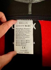 Hollis 8/7/6mm NeoTek V2 Unisex Hooded Semi-Dry Suit Size M-L - Image 6