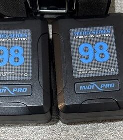 Indipro 2x Micro-Series 98Wh V-Mount Li-Ion Battery Dual Charger Kit #2PSKTDC. - Image 3