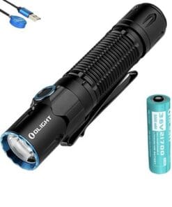 Olight Warrior 3S Tactical LED Flashlight 2300 Lumens Rechargeable 21700 USB