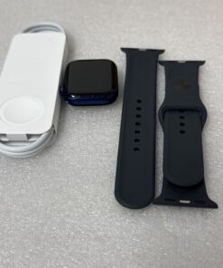 Apple Watch Series 6 40mm GPS + LTE Blue Aluminum Case Black Sport Band