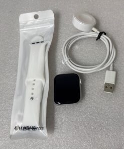 Apple Watch Series 6 44mm GPS + Cellular Silver Aluminum White Sport Band