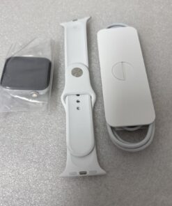 Apple Watch Series 6 44mm GPS + Cellular Silver Aluminum White Sport Band