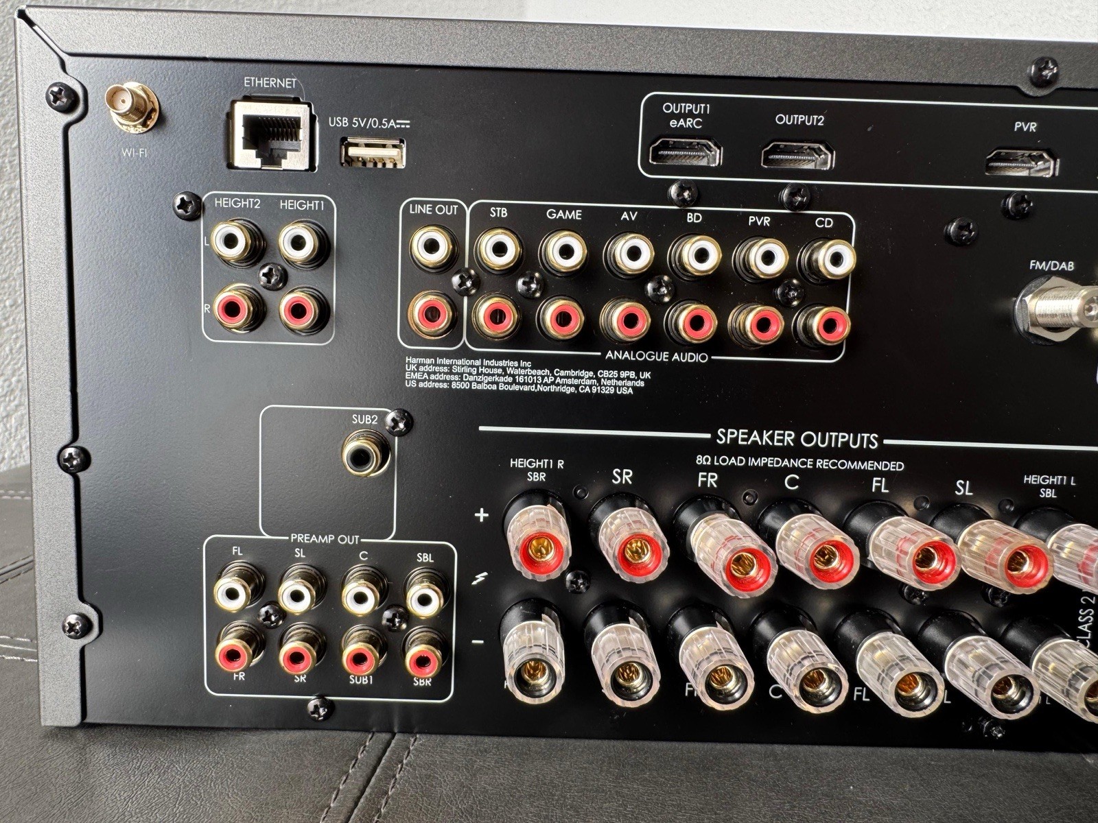 Arcam AVR5 7.2 Channel Dolby Atmos DTS:X Class AB AV Receiver HDMI Wi-Fi