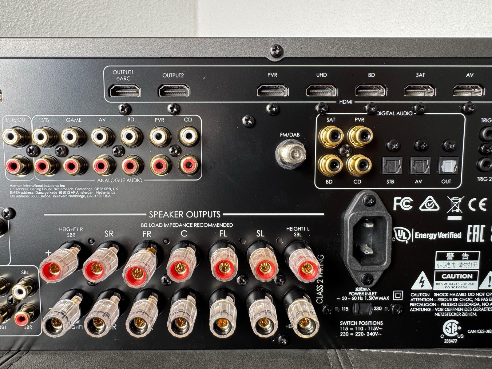 Arcam AVR5 7.2 Channel Dolby Atmos DTS:X Class AB AV Receiver HDMI Wi-Fi