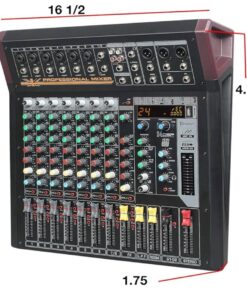 Boytone BT-88MX 9-Channel Bluetooth Audio Mixer DJ Sound Controller USB