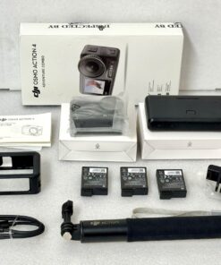 DJI Osmo Action 4 Adventure Combo 4K Camera 3 Batteries Bundle Excellent