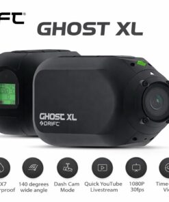 Drift Ghost XL Action Camera 1080p 30fps IPX7 WiFi 300° Lens Dash Cam 9Hr, New.
