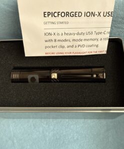 EpicForged ION-X LED Flashlight USB-C Rechargeable 18650 Tactical EDC