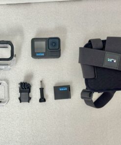 GoPro HERO 13 Black Bundle w/ Battery, Case, Chest Mount + Accessories #B12