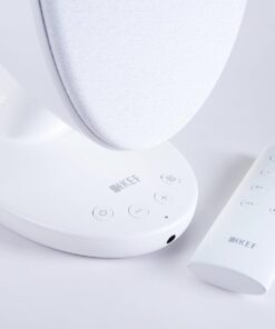 KEF EGG Versatile Desktop Speaker System – Gloss White (Pair)