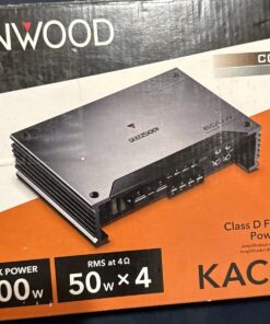 Kenwood KAC-314 4 Channel Amplifier Class D 600W Car Audio Stereo Amp Hi-Res
