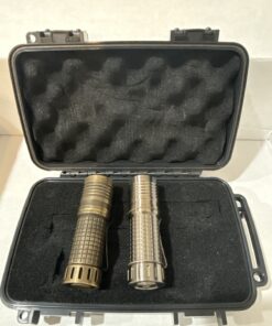 Maeerxu XT3 Flashlight Bundle 2pcs Brass & Titanium 18350 EDC Compact