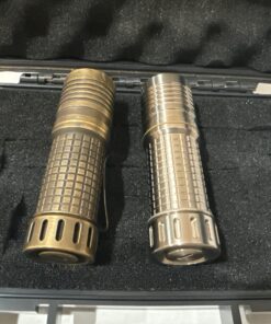 Maeerxu XT3 Flashlight Bundle 2pcs Brass & Titanium 18350 EDC Compact
