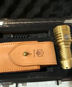 MecArmy PT16 Titanium Flashlight Brass Finish 1100LM USB Rechargeable