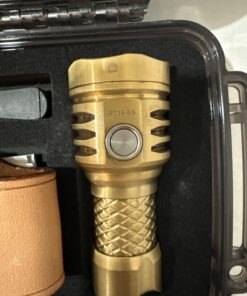 MecArmy PT16 Titanium Flashlight Brass Finish 1100LM USB Rechargeable