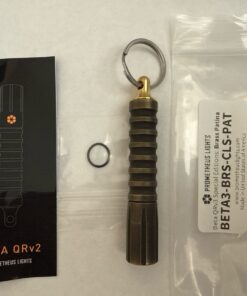 Prometheus Beta QRv3 Brass Patina EDC Keychain Flashlight AAA USA