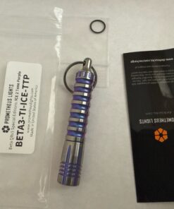 Prometheus Beta QRv3 ICE Titanium Two Tone Purple EDC Keychain Flashlight