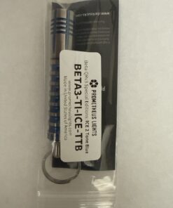 Prometheus Beta QRv3 ICE Two Tone Blue Titanium EDC Keychain Flashlight