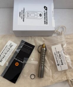 Prometheus Beta QRv3 Titanium Classic EDC Flashlight + Titanium Clip USA