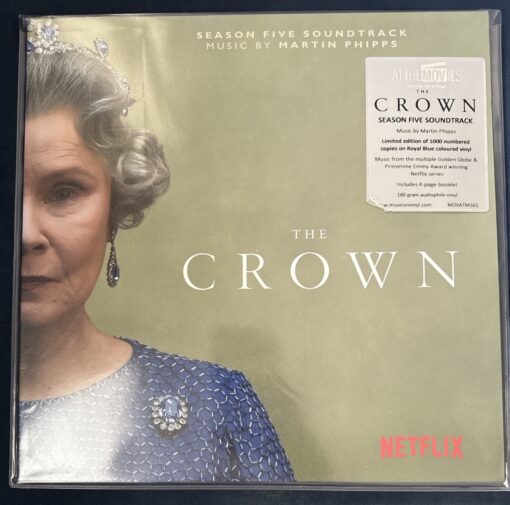 The Crown Season Five Soundtrack Martin Phipps Royal Blue Vinyl LP Netflix