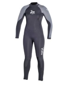 Xcel Women’s Dive ThermoFlex 7/6mm Fullsuit (Black/Black/Ash, 12S)