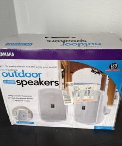 Yamaha NS-AW390WH All-Weather Outdoor Speakers Pair White Wall Mount 130W